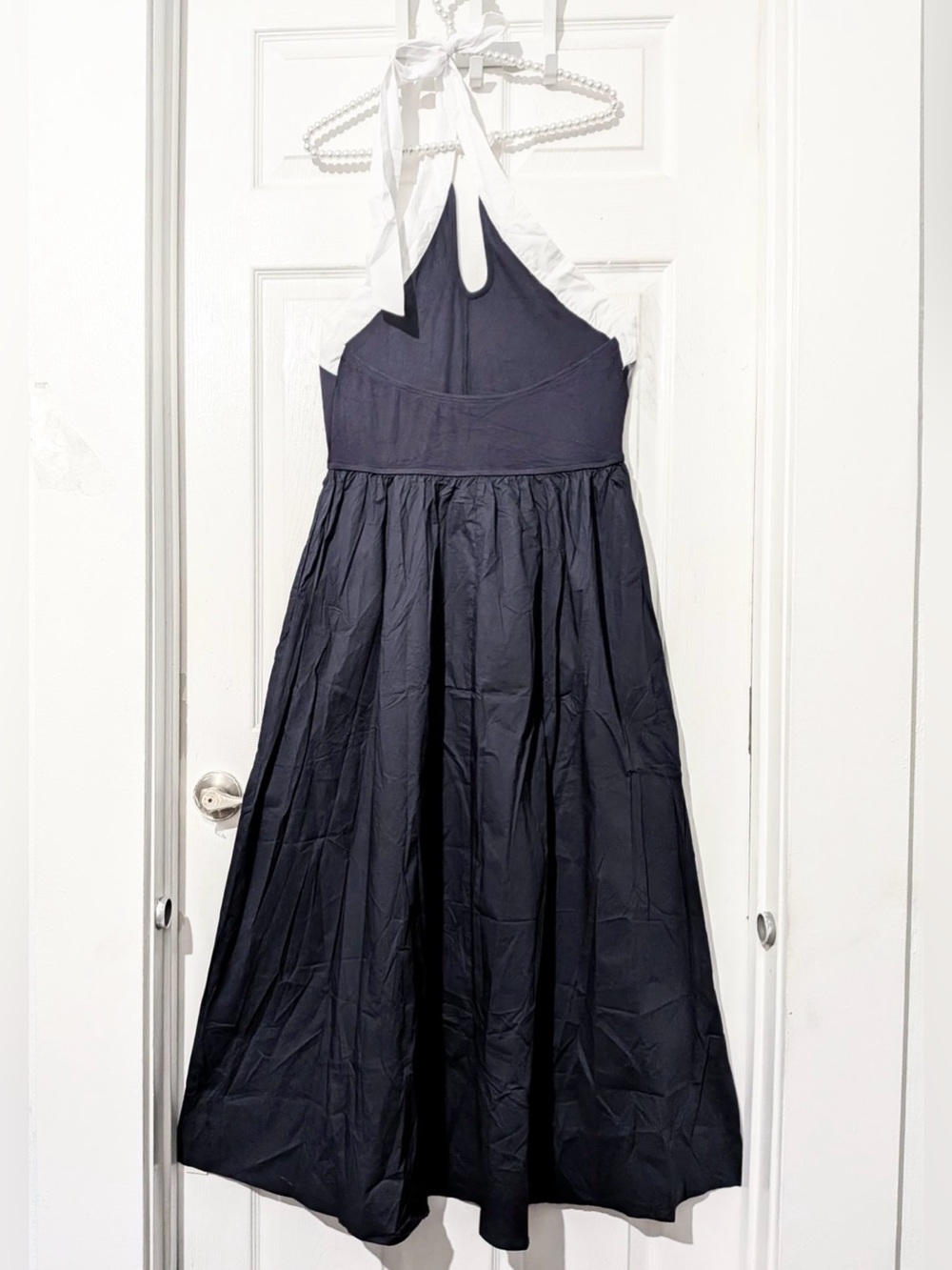 Commense Color Block Halter Keyhole Midi Dress - Picture 11 of 14